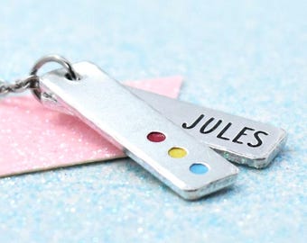 Personalised Pansexual Pride Pendant Necklace: LGBT Jewellery