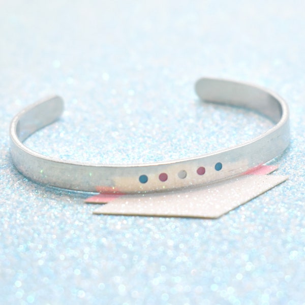 Minimalist Transgender Pride Bracelet - LGBTQ Gay Pride Bracelet, Transgender Jewellery