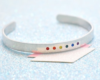 Minimalistic Gay Pride Bracelet - LGBTQ Gay Pride Bracelet, Gay Pride Jewellery