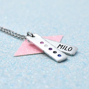 Personalised Gender Fluid Pride Necklace: LGBT Pendant