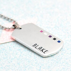 Neutral Gender Fluid Necklace, Personalised LGBTQ Necklace