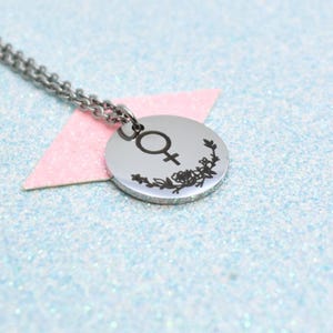 Floral Female Pride Necklace