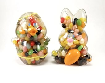 Vintage Easter Candy Containers Bunny and Chick Made by Russ