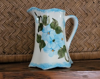 Cash Family Pottery Creamer Hand Painted Erwin, TN Blueridge