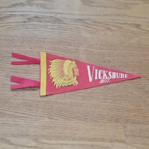 Vicksburg Souvenir Pennant c. 1950s