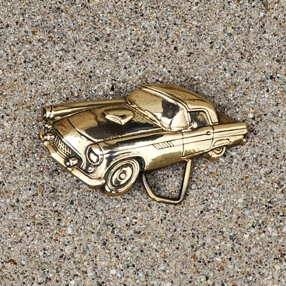 Ford Thunderbird Belt Buckle Solid Brass Baron Buc