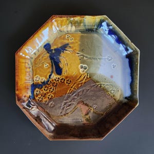 Scott Frankenberger Pottery Hexagonal Display Tray High Fired Porcelain