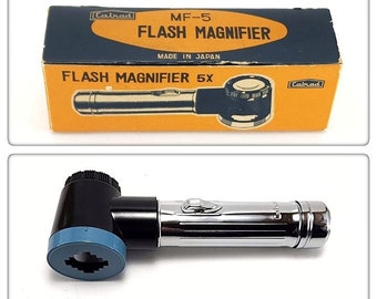 Vintage Calrad 5X Flash Magnifier w Box