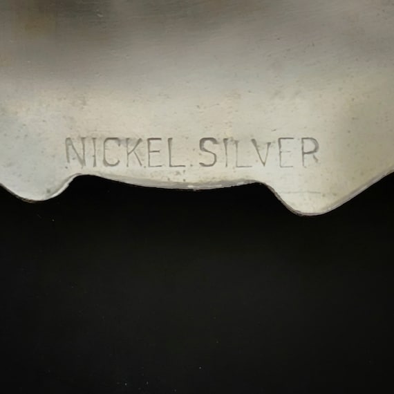 Nickel Silver Thunderbird Design Belt Buckle - image 3
