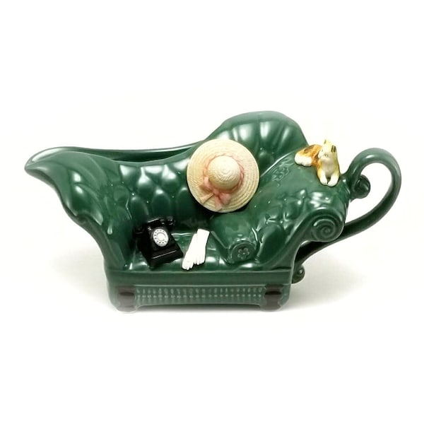 Park Rose Pitcher Chaise Lounge Gladys the Cat Bridlington Made in England