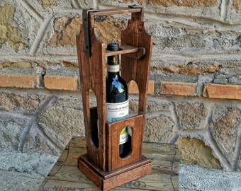 wine rack , bottle rack , reclaimed  wood wine rack
