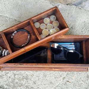 men&#39;s valet box  , reclaimed wood box , watch box  , rustic jewelry box .