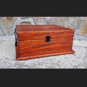 Box for 6 watches , Italian craftsmanship , reclaimed wood watch box with tray and secret compartment