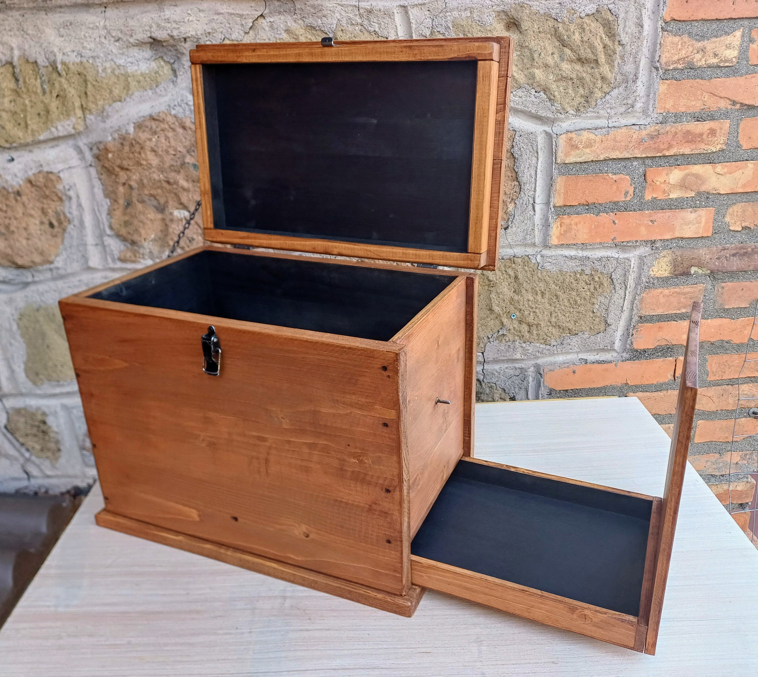 Hidden Storage Box With Secret Compartment , Hand Made in Italy
