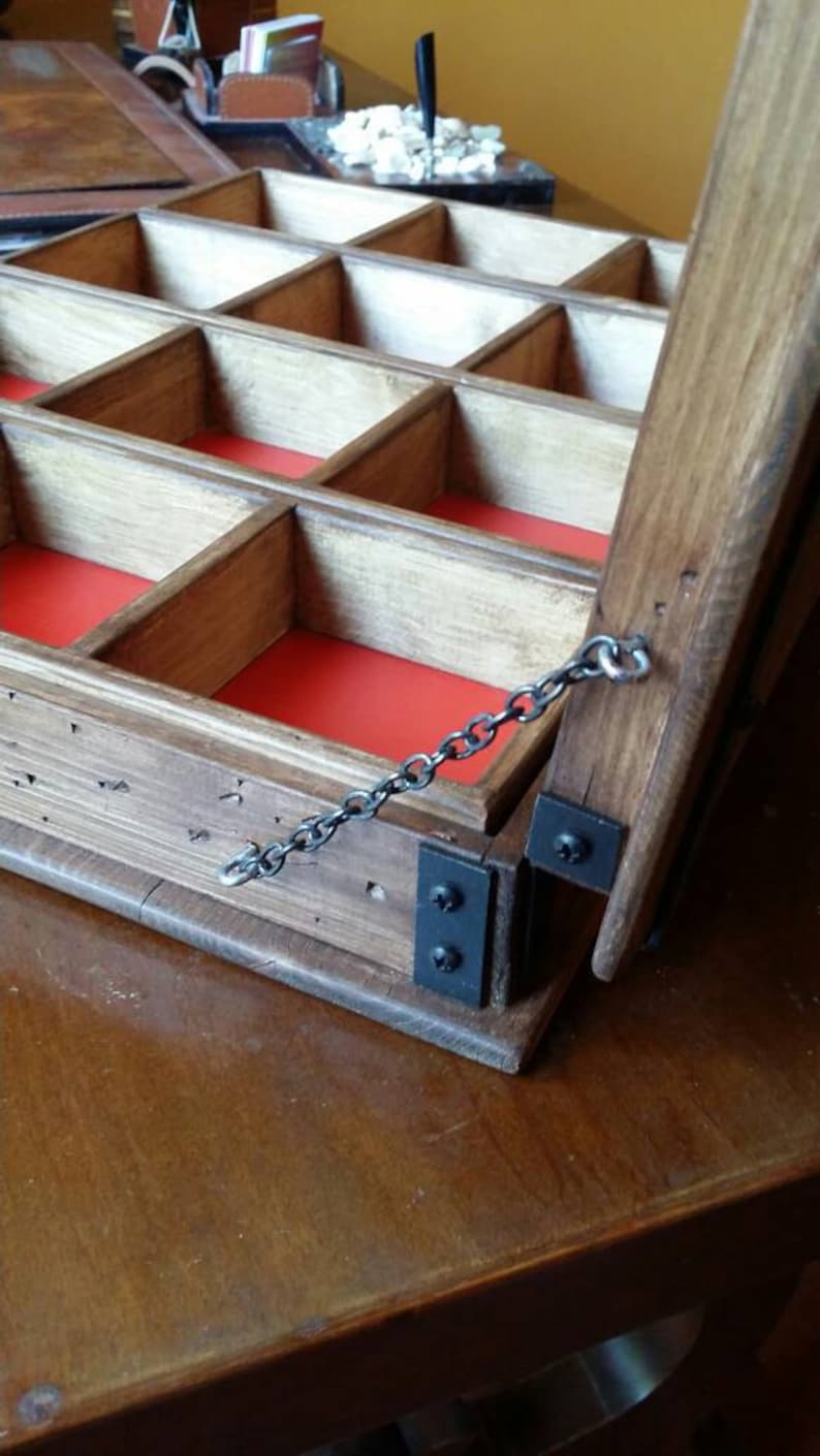 Wooden Jewelry Box Rustic Watch Box Keepsake Box Reclaimed Etsy