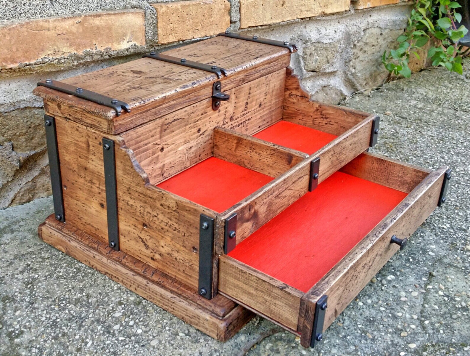 Wooden Watch Box 5 Watches Box Custom Watch Box Men's Etsy