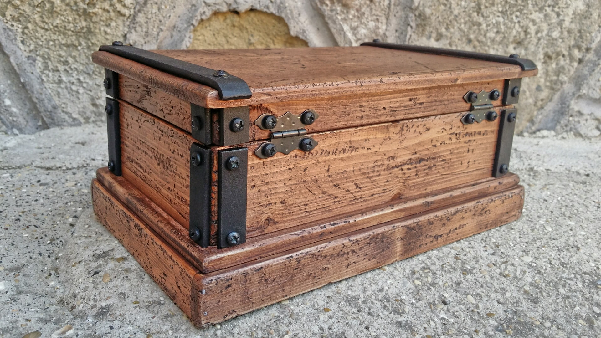 Keepsake Box Reclaimed Wood Jewelry Box Rustic Wood Box Etsy