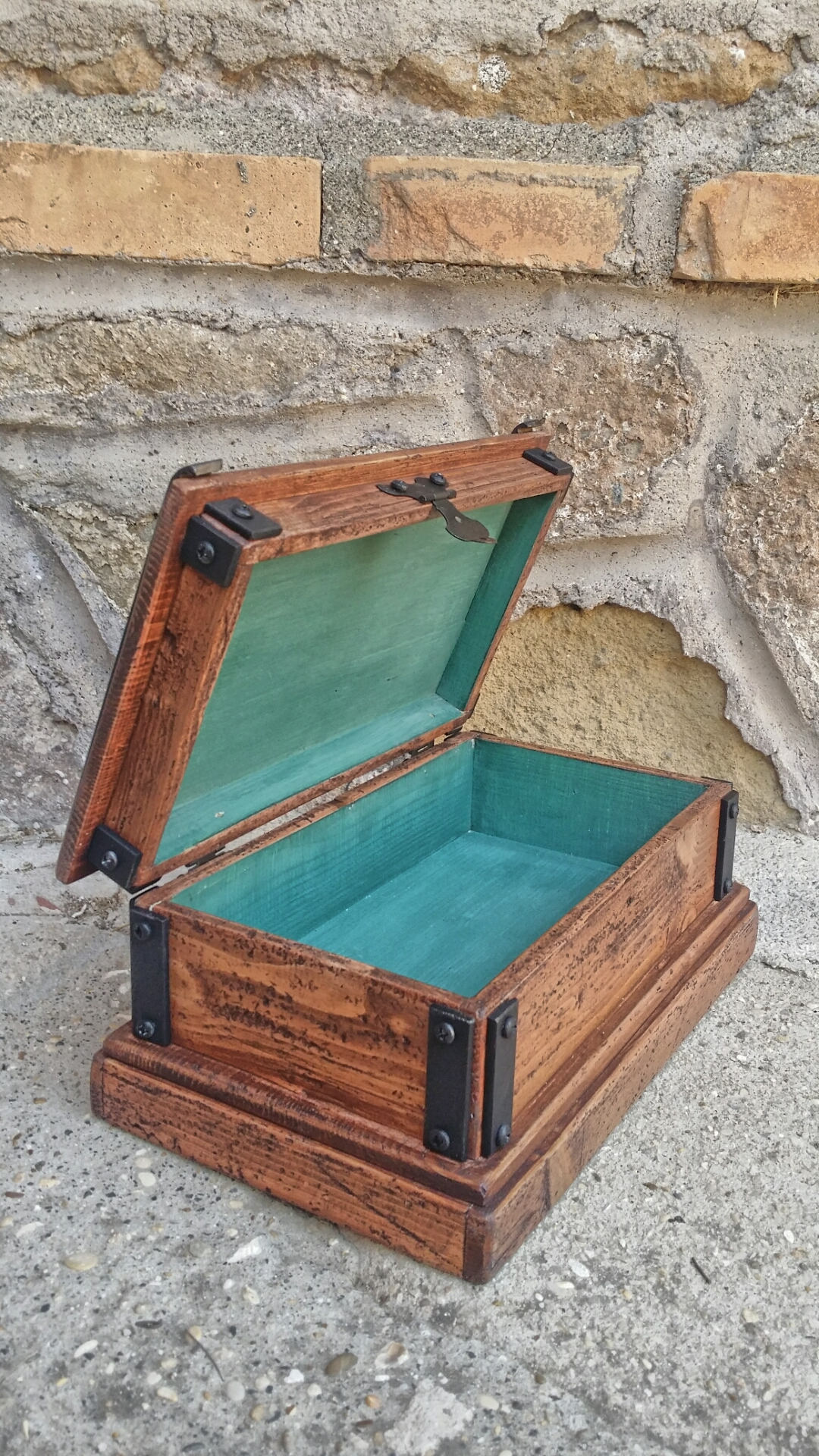 Keepsake Box Reclaimed Wood Jewelry Box Rustic Wood Box Etsy