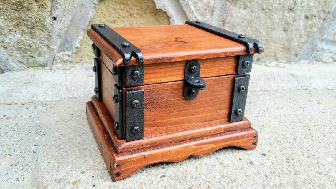 Wood Jewelry Box Reclaimed Wood Box Etsy