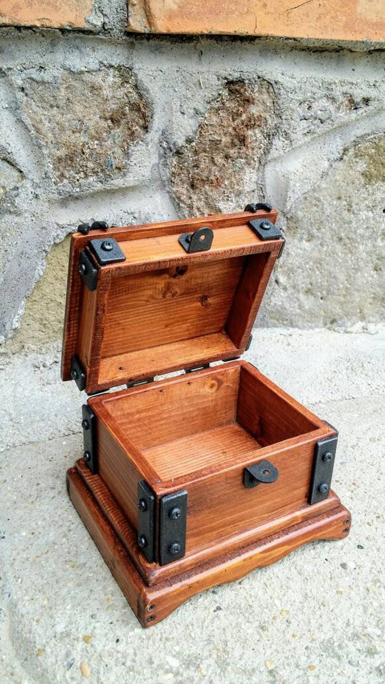 Wood Jewelry Box Reclaimed Wood Box Etsy