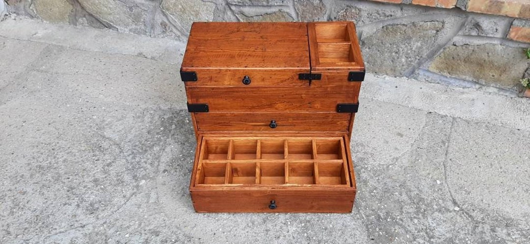 Hidden Compartment Box for 20 Watches , Secret Compartment Men's Valet Box  , Man's Jewelry Box Handmade in Italy -  Sweden