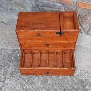 Men's valet box , man's jewelry box , box for pocket knives , handmade in Italy image 3