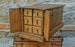 rustic wooden box ,antiqued jewelry box with drawers , Keepsake box 