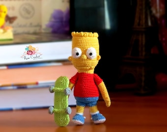 Amigurumi Crochet Pattern : Bart Simpson PDF File