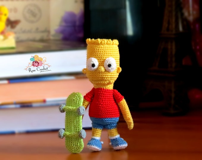 Amigurumi Crochet Pattern : Bart Simpson PDF File - Etsy