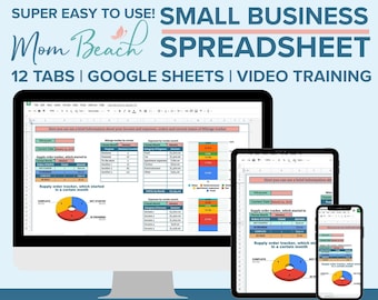Feuille de calcul pour la comptabilité des petites entreprises | Suivi des revenus et des dépenses pour les entreprises en ligne | Tableau de bord Excel | Facile à utiliser | Compteur kilométrique