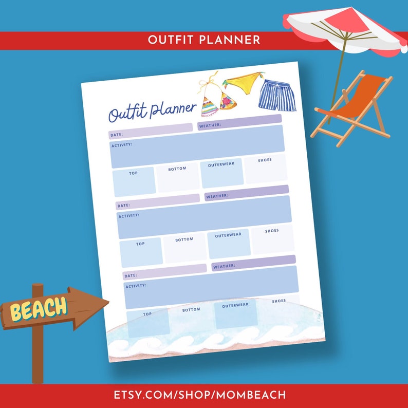 Beach Vacation Planner | Travel Tracker | Vacation Planning | Vacation ...