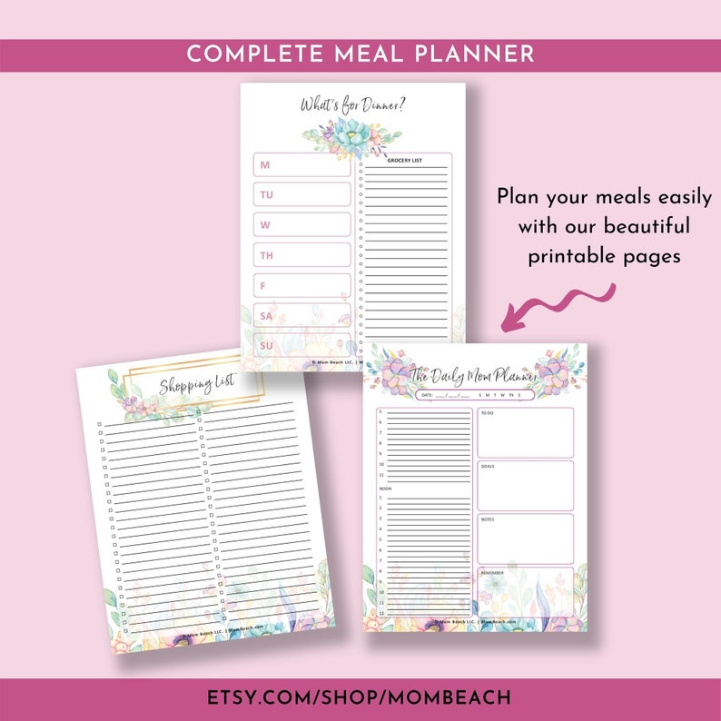 Home Binder Printable | Home Management | Organizing | Meal Planner ...