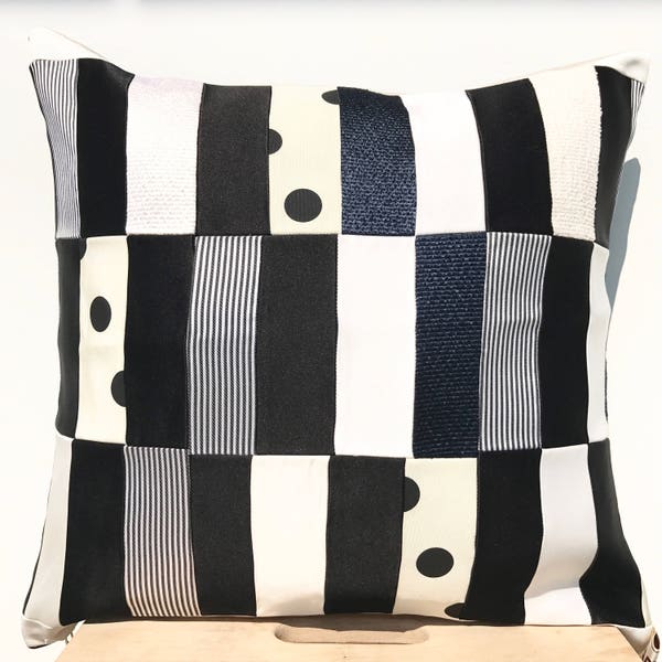 Designer Throw Pillow Case, One of a kind, Double Sided