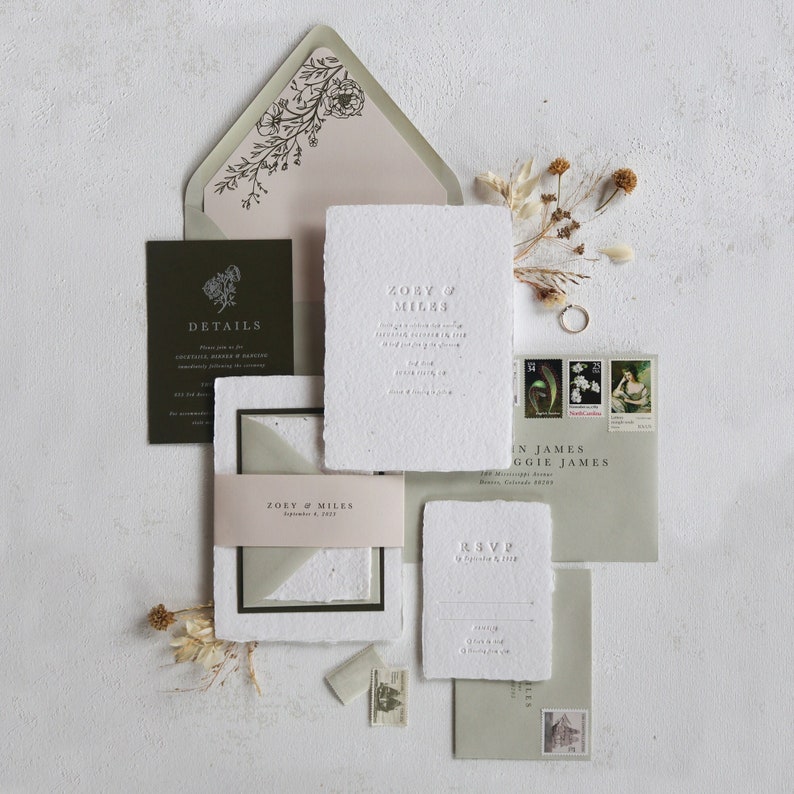 The Audrey Suite Wedding Invitation / SAMPLES image 1