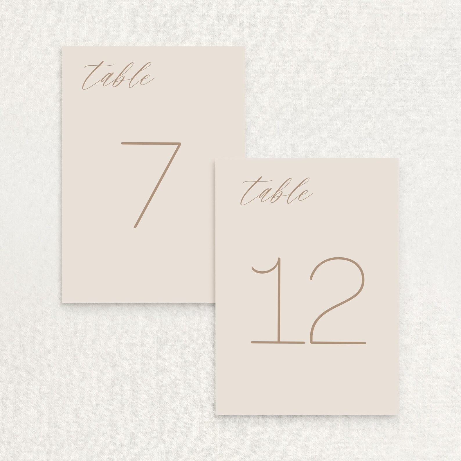 Wedding Table Numbers • 5x7" Double Sided Printed Table Numbers ...