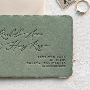 Mini tarjetas para guardar la fecha impresas con tipografía / MUESTRAS, tarjetas para guardar la fecha hechas a mano, ecológicas, sostenibles, modernas, tarjetas para guardar la fecha estilo boho