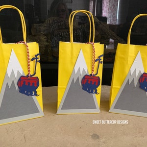 Ski Goody Bags, Snow Ski Goody bags, Ski Theme Party, Ski Decorations- Customized Colors Available