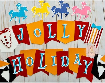 It's Jolly Holiday Banner, Poppins Party Decor