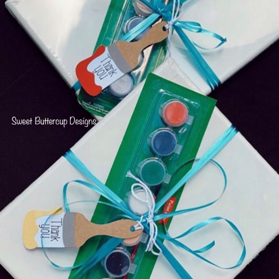 Paint Party Thank You Tags/painting Party Favor Tags/paint Etsy