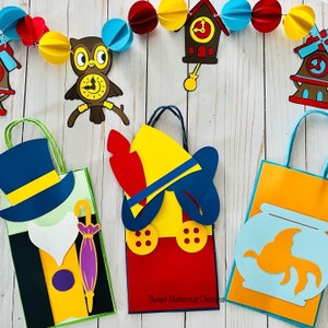 Pinocchio Goody bags, Pinocchio treat bags, Pinocchio Party Decorations