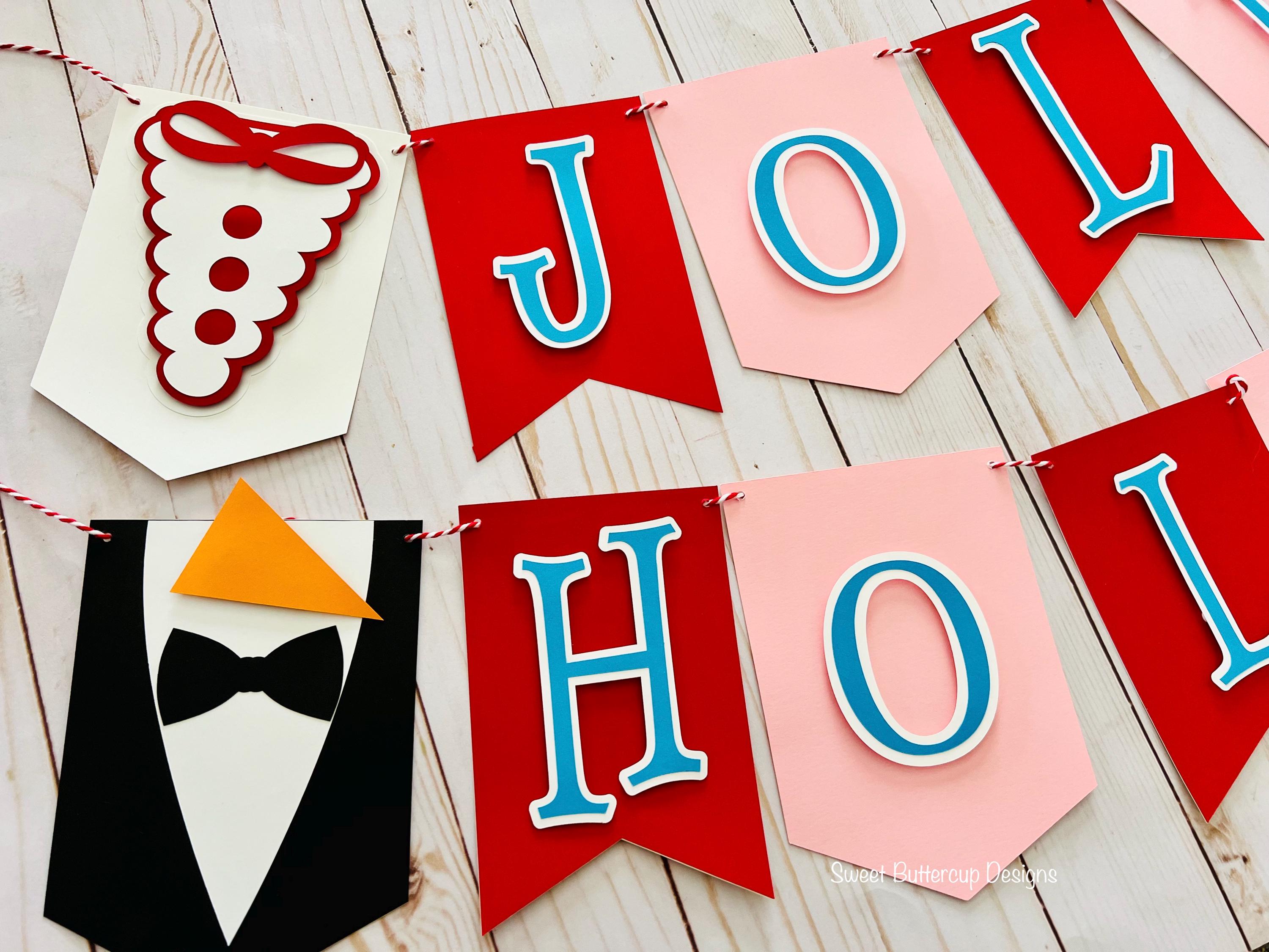 It's Jolly Holiday Banner, Poppins Party Decor - Etsy
