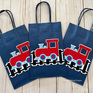 Train Party Goody Bags, Train Treat Bags, Train Party Decorations