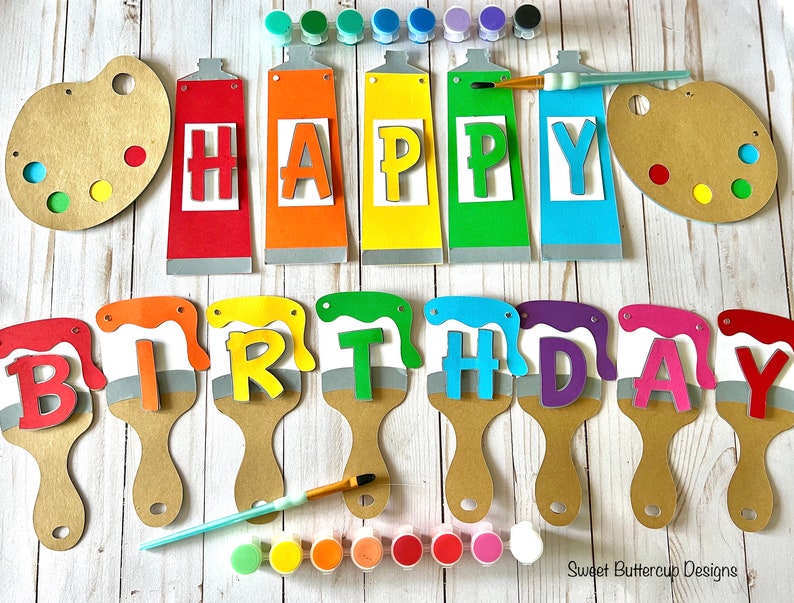 Paint Party Thank You Tags/painting Party Favor Tags/paint Etsy