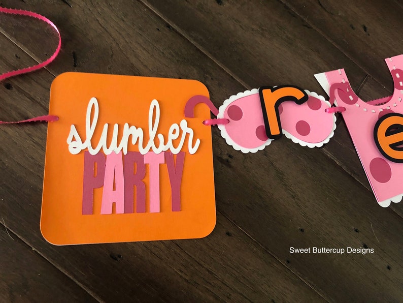 BannerSlumber Party DecorationsSleepover PartyTeen Party DecorationsTween Party DecoratioinsPJ PartyPajama Party Slumber Party
