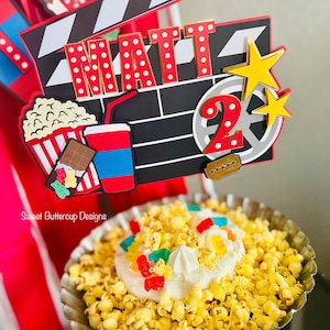 Movie Night Food Markers, Concession Stand Signs, Customizable Set of 3 Bild 5
