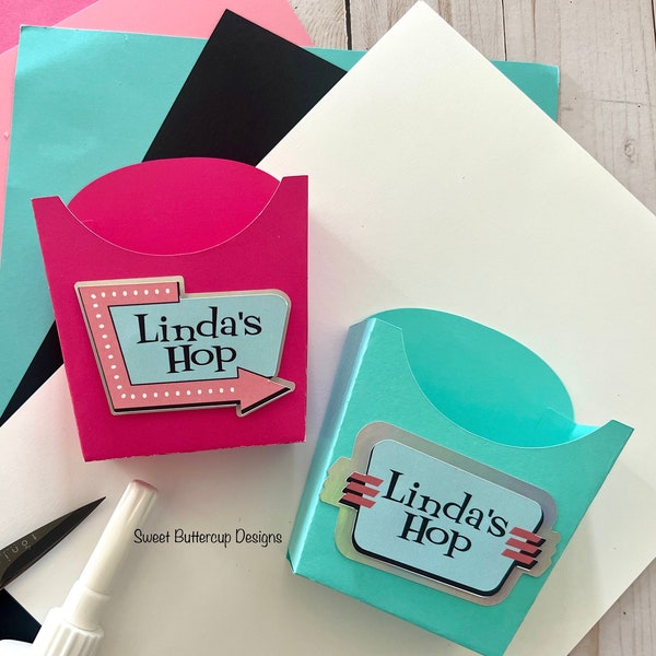 Sock Hop Treat Boxes,