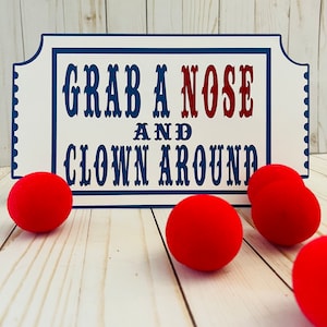 Circus Table Sign, Circus Centerpiece Sign- Customizable Colors