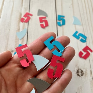 Shark Party 100 piece Confetti- Shark Party Theme Decorations