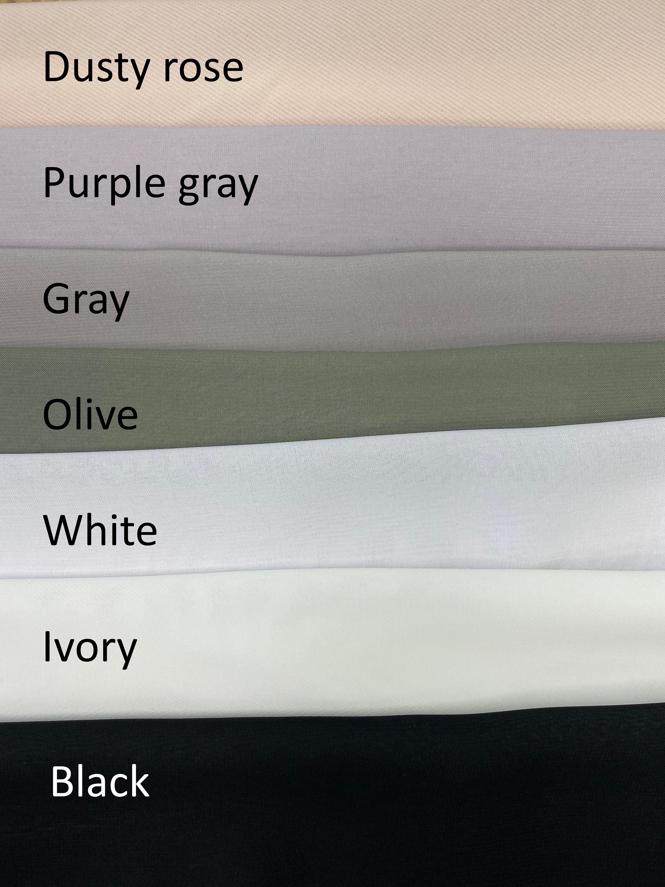 Chiffon fabric color palette for BoudoirWedding dresses | Etsy