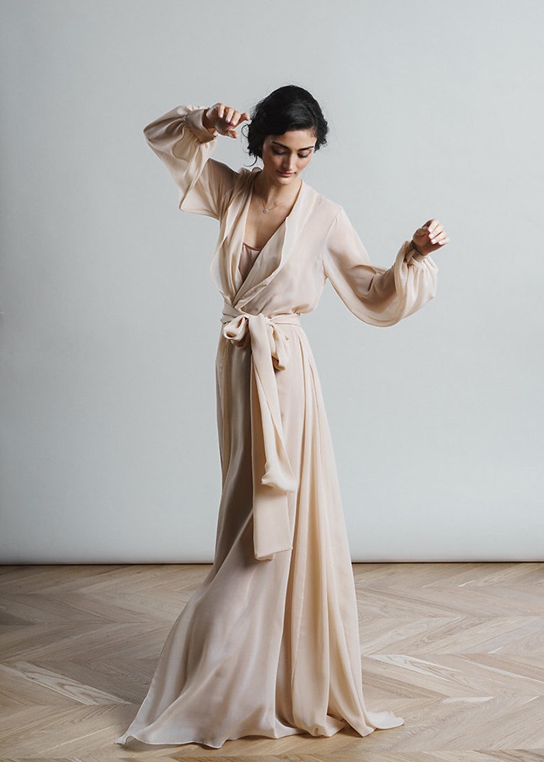 Chiffon Braut Gewand Milana chiffon Hochzeitskleid lange ...
